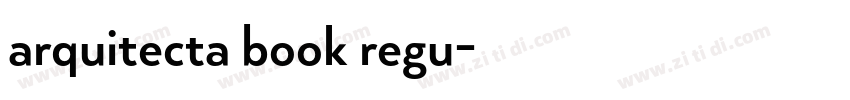 arquitecta book regu字体转换